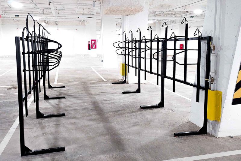 Bike racks in P1 in Alexandria